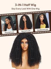 [Invisi Blend] UNice Coily Curly Glueless Flip Over Kinky Curly Wig for Beginner Friendly
