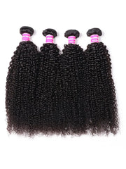UNice Hair 4 Bundles Kinky Curly Unprocessed Virgin Hair