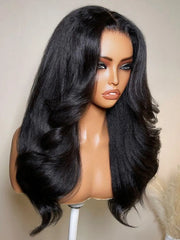 UNice Bye-Bye Slip™ 7x5 Lace Glueless Kinky Straight Blowout Wig with Soft Layers