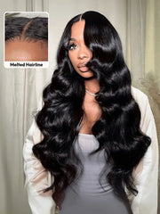 UNice 7x5 Bye-Bye Slip HD & Transparent Glueless Lace Body Wave Lace Front Drawstring Wig