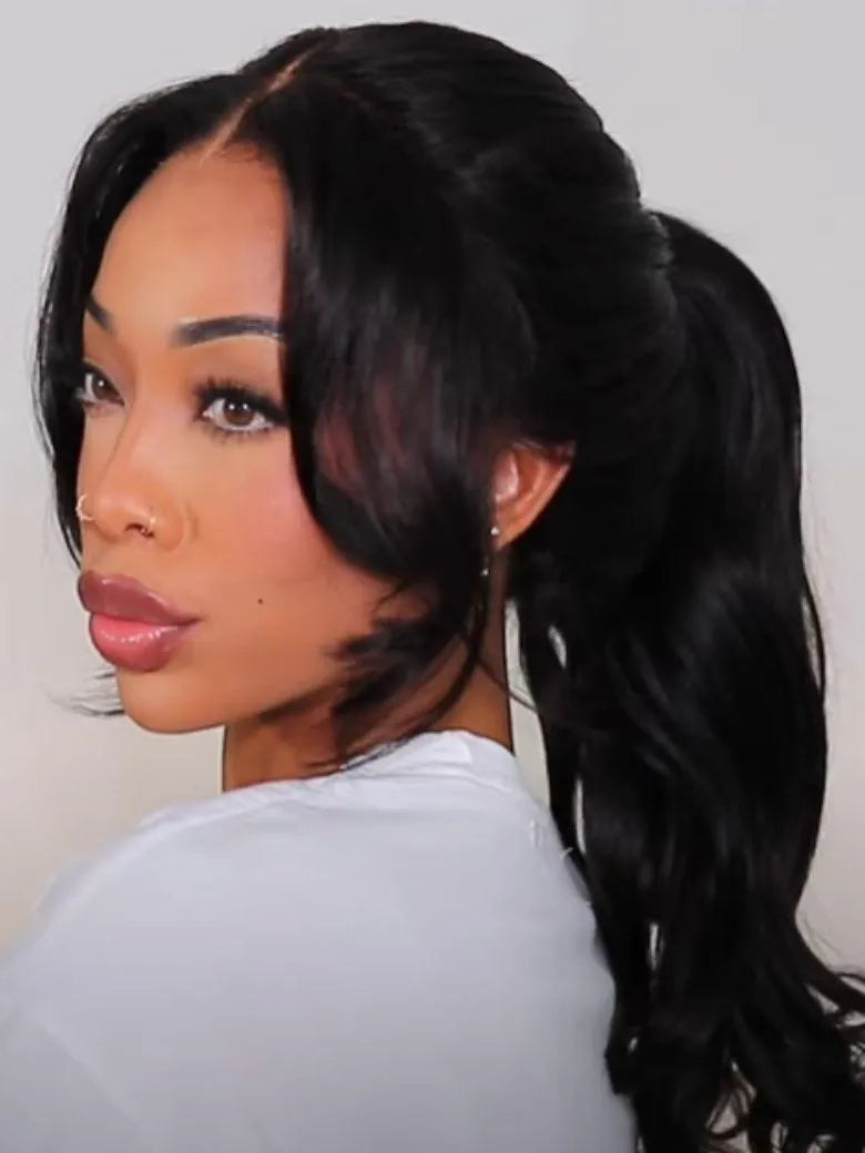 UNice Hair Full Lace Body Wave Transparent Lace Human Hair Wig Preplucked with Baby Hair