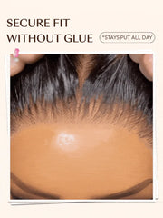 UNice 7x5 Bye Bye Slip™ Lace Black with Golden Brown Highlights Body Wave Wig With Flexi-Fit Drawstring 150% Density