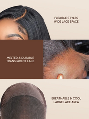 [All Length $99] 13x4 Lace Front & 13x4x0.5 T Part Lace Kinky Straight Wig Perfect Color For Deeper Skin-Tones