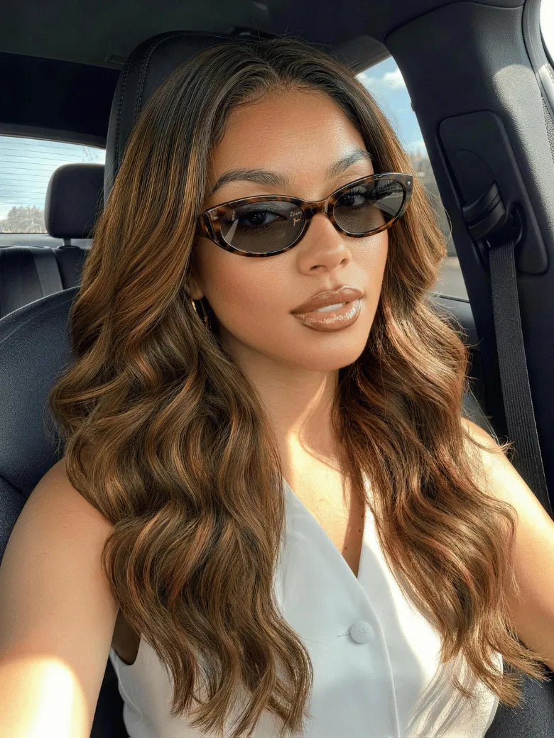 UNice 7x5 Bye Bye Slip™ Balayage Highlight Body Wave & Curtain Bangs Wig – Glueless Lace Pull & Go with Flexible Drawstring