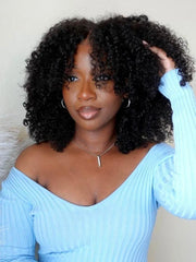 [Invisi Blend] UNice Coily Curly Glueless Flip Over Kinky Curly Wig for Beginner Friendly