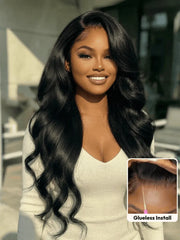 UNice 13x4 Pre-Everything™ Wig & 7x5 Bye-Bye Slip Loose Wave With Face-Framing Layers And Side-Swept Bangs With Drawstring