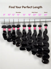 UNice 3 Pcs Brazilian Body Wave Bundles – Full Install Ready, 100% Virgin Soft Human Hair Easy to Blend